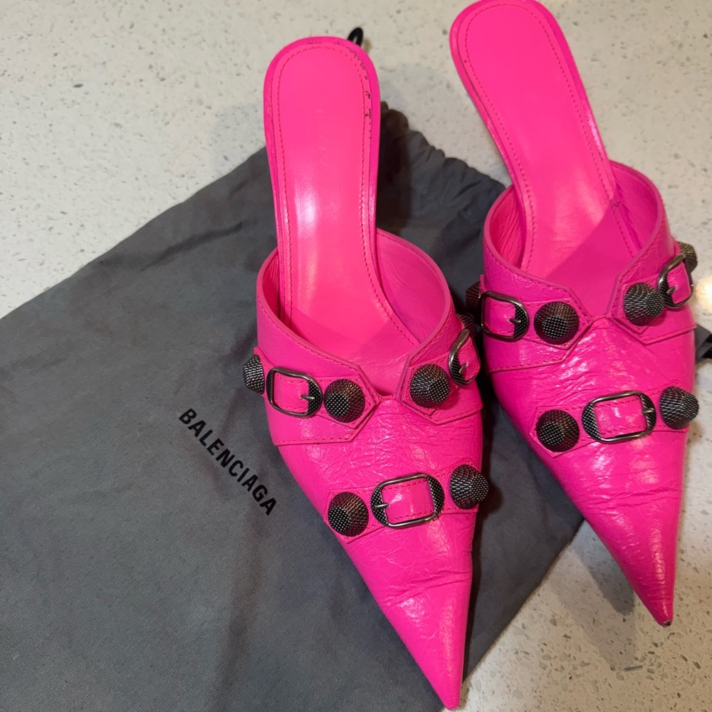Balenciaga Pink heels, Authentic with COA